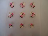 Adesivos para unhas de flores