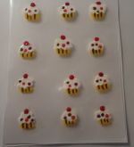 Adesivos para unhas de cup cake