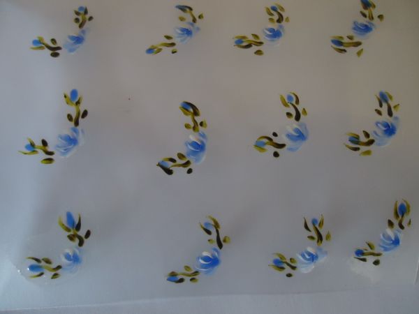 Adesivos para unhas de flores