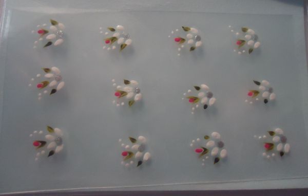 Adesivos para unhas de flores