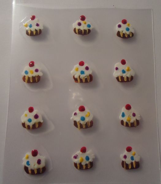 Adesivos para unhas de cup cake