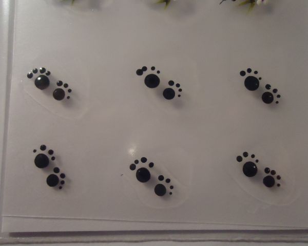Adesivos para unhas de pegadas