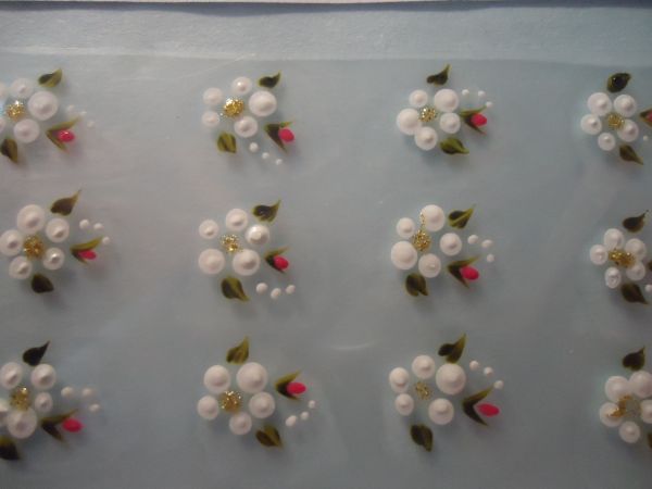 adesivos para unhas de flores