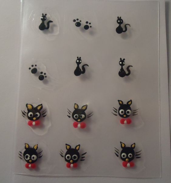 Adesivos para unhas de gatinho