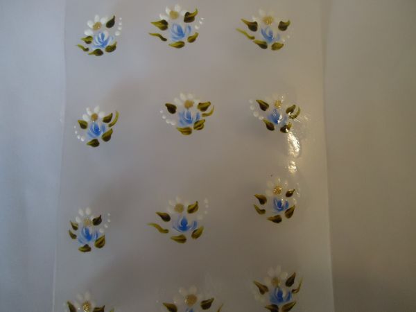 Adesivos para unhas de flores
