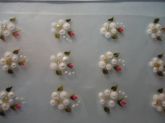adesivos para unhas de flores